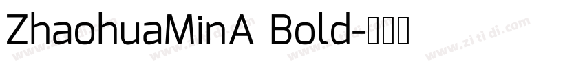 ZhaohuaMinA Bold字体转换